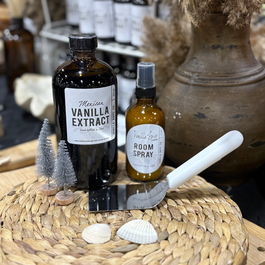 16oz Pure Mexican Vanilla + Vanilla & Spice Room Spray + Gygi Brownie Spatula